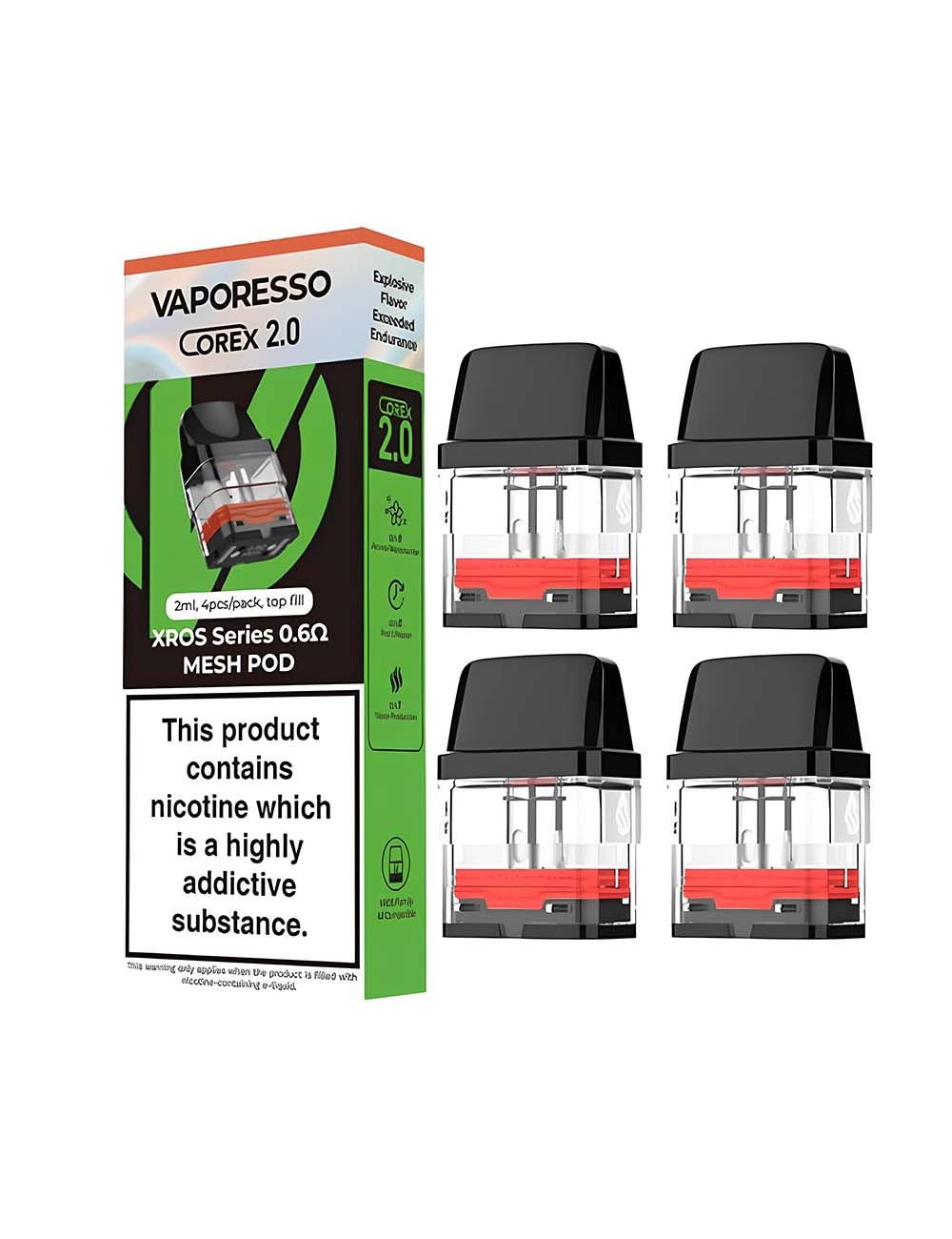 CARTRIDGE VAPORESSO XROS Series (0.6 om,2 ml) Mesh 4 Buc/Pachet